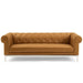 Idyll Tufted Button Upholstered Leather Chesterfield Sofa - view 12