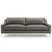 Harness 83.5" Stainless Steel Base Leather Sofa - view 7