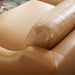 Harness 83.5" Stainless Steel Base Leather Sofa - view 11