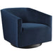 Twist Accent Lounge Performance Velvet Swivel Chair - view 9