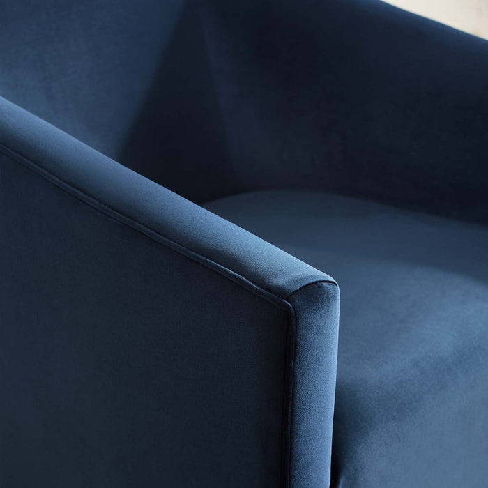 Twist Accent Lounge Performance Velvet Swivel Chair - view 14