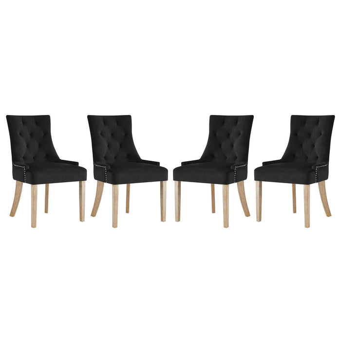 Pose Dining Chair Performance Velvet Set of 4