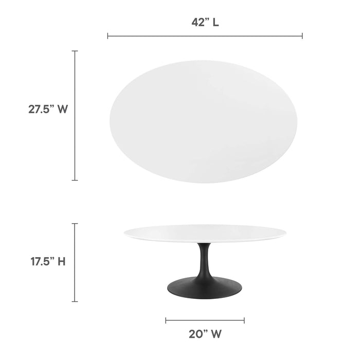 Lippa Oval Wood Coffee Table