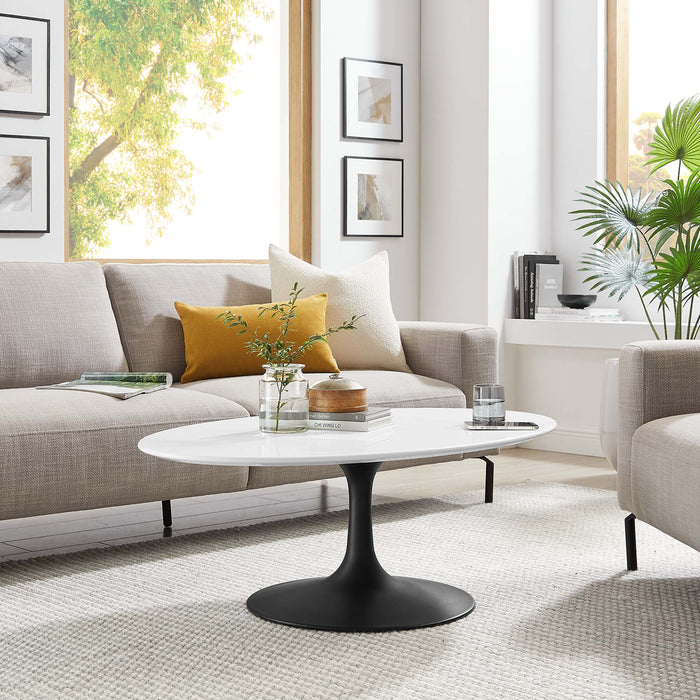 Lippa Oval Wood Coffee Table