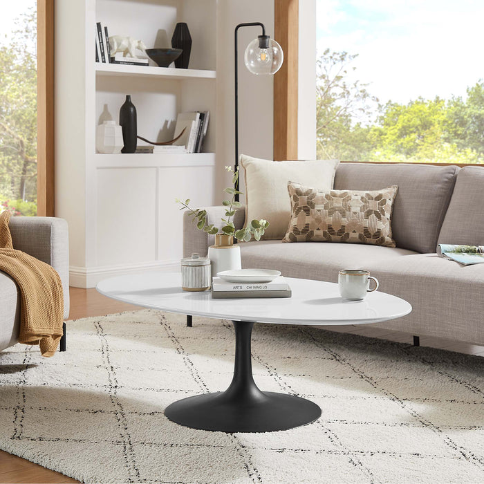 Lippa Oval Wood Coffee Table