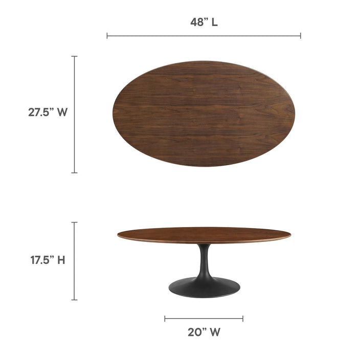 Lippa Oval Wood Coffee Table