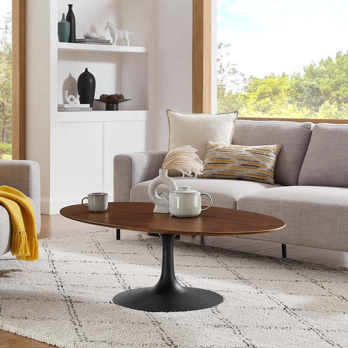Lippa Oval Wood Coffee Table