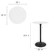 Modway Lippa Round Wood Bar Table Living Room Furniture - View 15