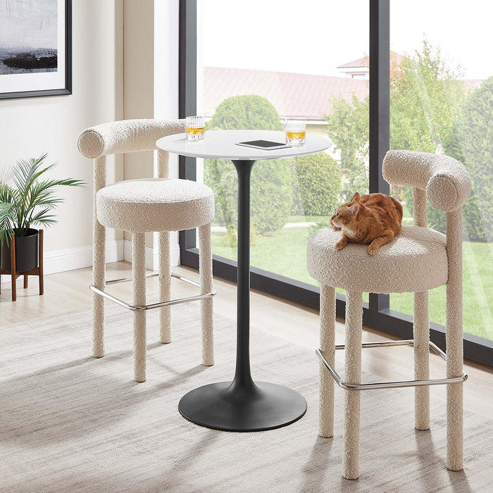 Modway Lippa Round Wood Bar Table Living Room Furniture - View 13