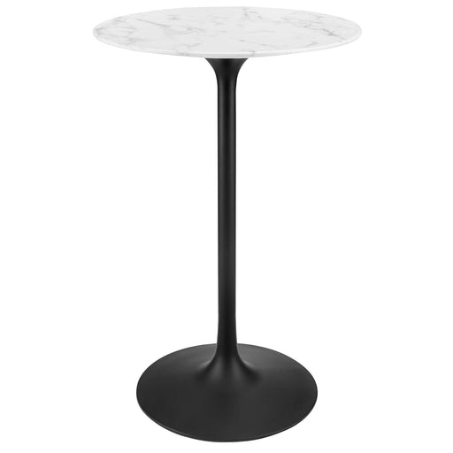 Modway Lippa Round Artificial Marble Bar Table Living Room Furniture - View 38