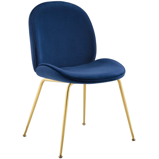 Modway Scoop Gold Stainless Steel Leg Performance Velvet Dining Chair - View 19
