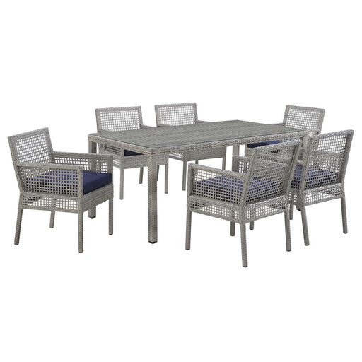 Modway Aura 7 Piece Outdoor Patio Wicker Rattan Set - Product Image 31