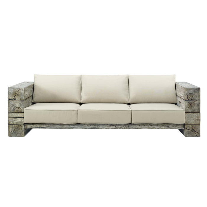 Manteo Rustic Coastal Outdoor Patio Sunbrella®  Sofa - view 6