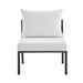 Riverside Outdoor Patio Aluminum Armless Chair - view 13