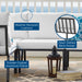 Riverside Outdoor Patio Aluminum Armless Chair - view 8