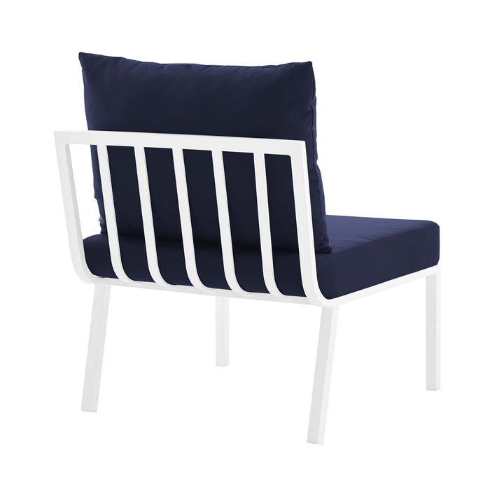 Riverside Outdoor Patio Aluminum Armless Chair - view 26