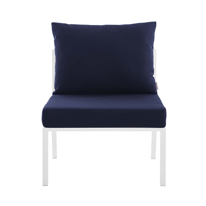 Riverside Outdoor Patio Aluminum Armless Chair - view 27