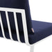 Riverside Outdoor Patio Aluminum Armless Chair - view 28