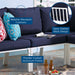 Riverside Outdoor Patio Aluminum Armless Chair - view 24