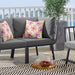 Riverside Outdoor Patio Aluminum Corner Chair - detail close-up