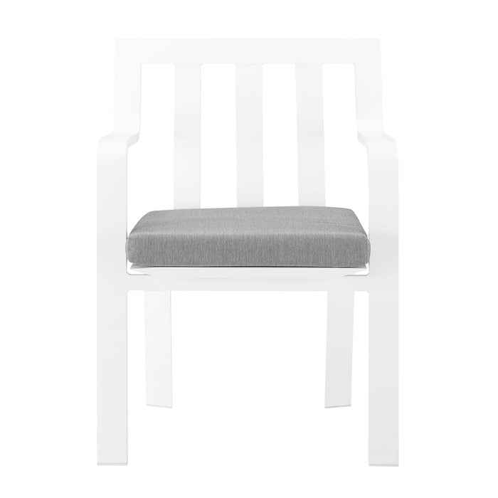 Baxley Stackable Outdoor Patio Aluminum Dining Armchair - view 6