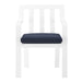 Baxley Stackable Outdoor Patio Aluminum Dining Armchair - view 13