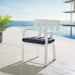 Baxley Stackable Outdoor Patio Aluminum Dining Armchair - view 10