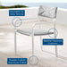 Raleigh Stackable Outdoor Patio Aluminum Dining Armchair - view 7