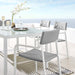 Raleigh Stackable Outdoor Patio Aluminum Dining Armchair - view 8