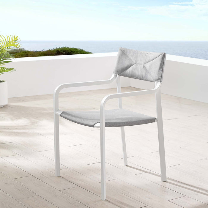 Raleigh Stackable Outdoor Patio Aluminum Dining Armchair - Modway \outdoor\dining chairs