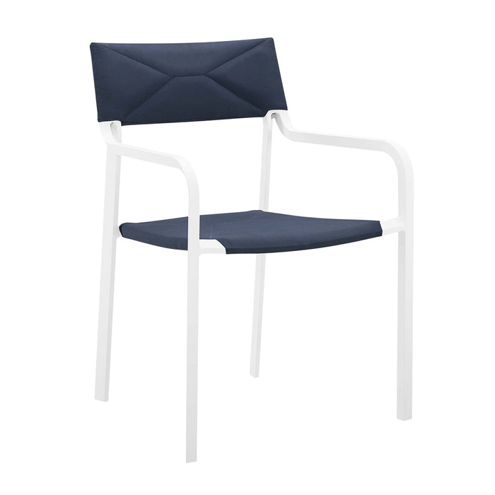 Raleigh Stackable Outdoor Patio Aluminum Dining Armchair - view 10