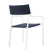 Raleigh Stackable Outdoor Patio Aluminum Dining Armchair - view 13