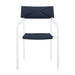 Raleigh Stackable Outdoor Patio Aluminum Dining Armchair - view 14