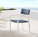 Raleigh Stackable Outdoor Patio Aluminum Dining Armchair - view 9