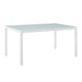 Raleigh 59" Outdoor Patio Aluminum Dining Table - alternate angle view