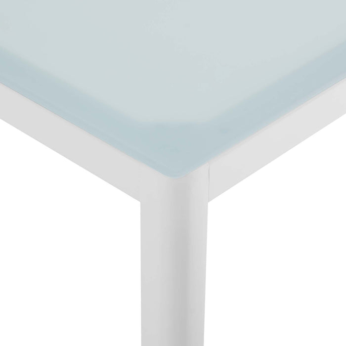 Raleigh 59" Outdoor Patio Aluminum Dining Table - view 6
