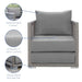 Aura 3 Piece Outdoor Patio Wicker Rattan Set - alternate angle view