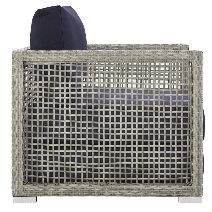 Aura 3 Piece Outdoor Patio Wicker Rattan Set - view 15