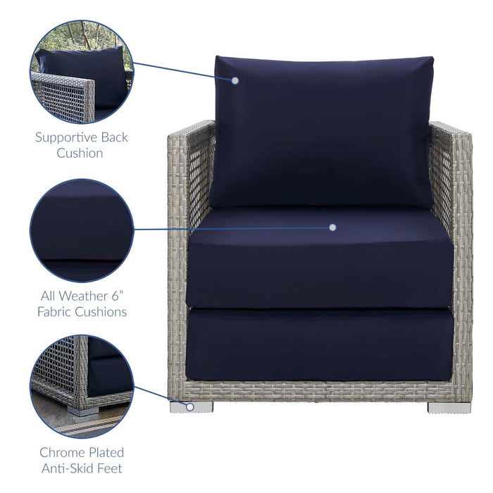Aura 3 Piece Outdoor Patio Wicker Rattan Set - view 11