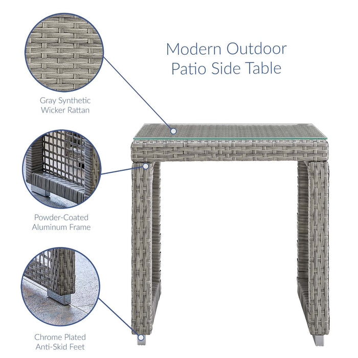 Aura 3 Piece Outdoor Patio Wicker Rattan Set - view 12