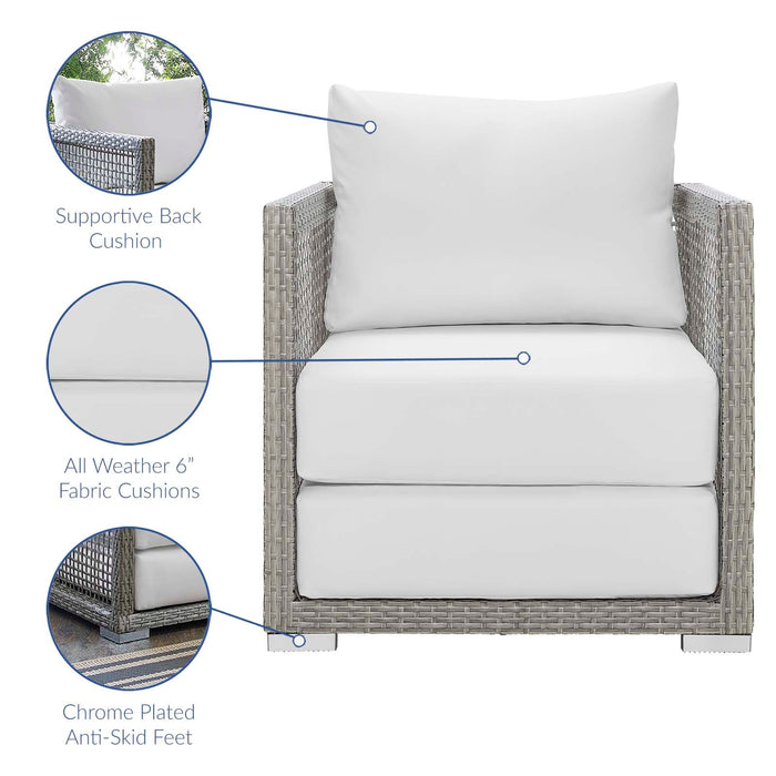 Aura 3 Piece Outdoor Patio Wicker Rattan Set - view 20