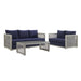 Aura 3 Piece Outdoor Patio Wicker Rattan Set - view 10