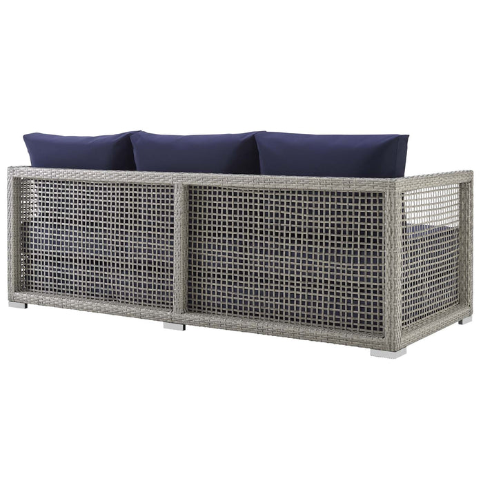 Aura 3 Piece Outdoor Patio Wicker Rattan Set - view 17