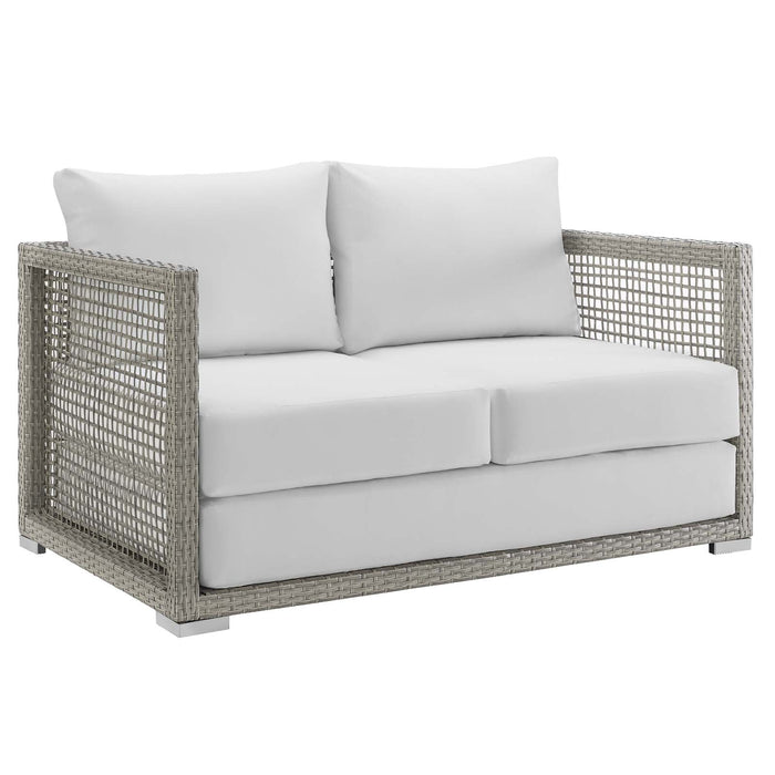Aura 3 Piece Outdoor Patio Wicker Rattan Set - view 22