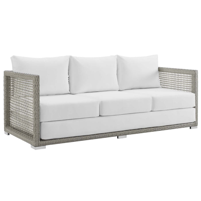 Aura 3 Piece Outdoor Patio Wicker Rattan Set - view 23
