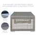 Aura 3 Piece Outdoor Patio Wicker Rattan Set - detail close-up