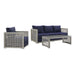 Aura 3 Piece Outdoor Patio Wicker Rattan Set - view 10