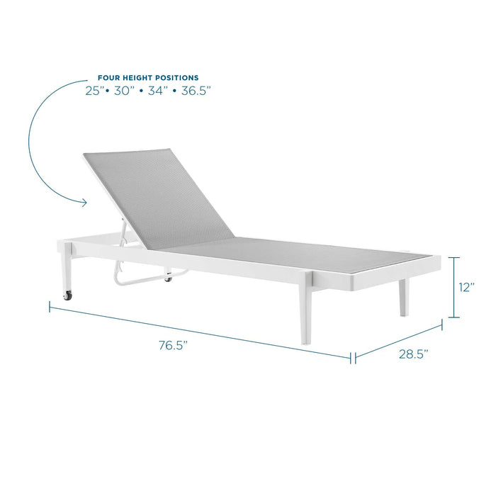 Charleston Outdoor Patio Chaise Lounge Chair - detail close-up