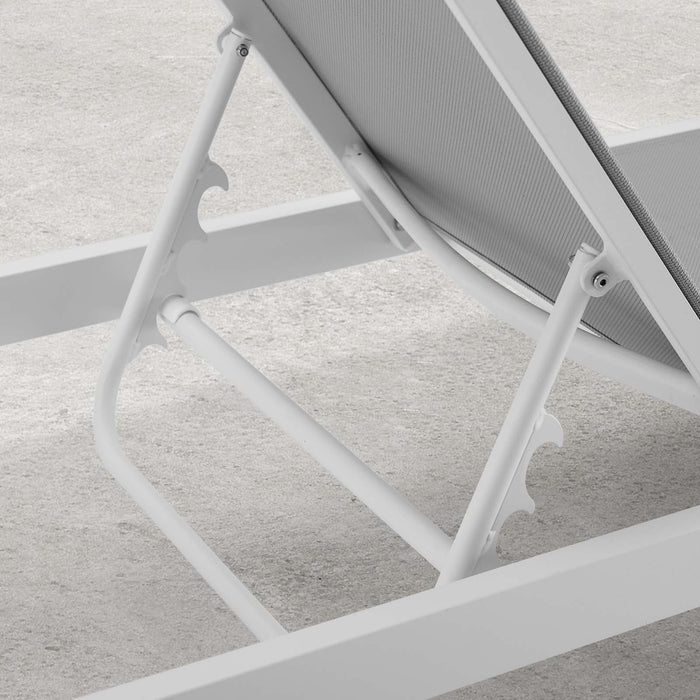 Charleston Outdoor Patio Chaise Lounge Chair - in lifestyle setting