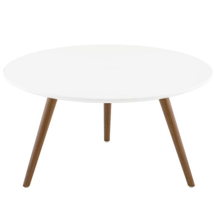Lippa Round Wood Coffee Table with Tripod Base